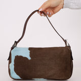Rare Fendi Ponyhair Cow Print Baguette