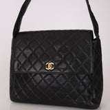 Vintage Chanel 1996 Caviar Turnlock Shoulder Bag
