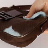 Rare Fendi Ponyhair Cow Print Baguette