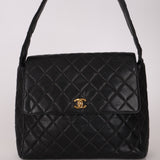 Vintage Chanel 1996 Caviar Turnlock Shoulder Bag