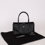 Chanel 2014 Caviar Black Cerf Executive East West Small Tote