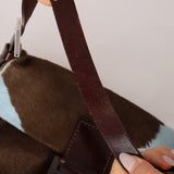 Rare Fendi Ponyhair Cow Print Baguette