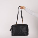 Chanel 1995 Medium Caviar Timeless Zip Tote 24K GP
