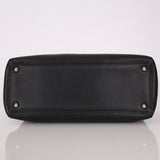 Chanel 2014 Caviar Black Cerf Executive East West Small Tote