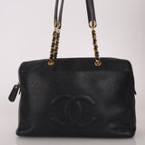 Chanel 1995 Medium Caviar Timeless Zip Tote 24K GP