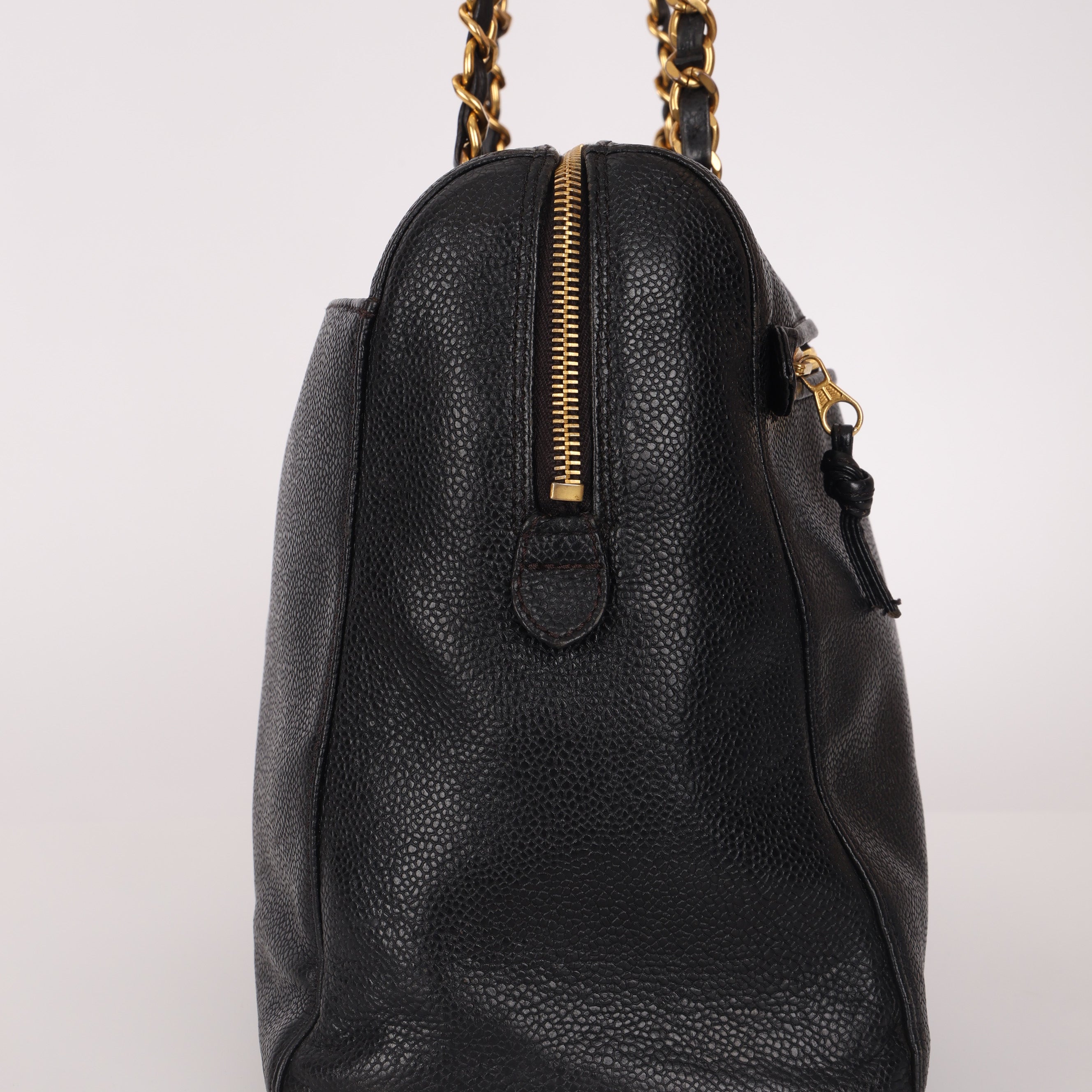 Chanel 1995 Medium Caviar Timeless Zip Tote 24K GP