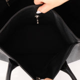 Chanel 2014 Caviar Black Cerf Executive East West Small Tote