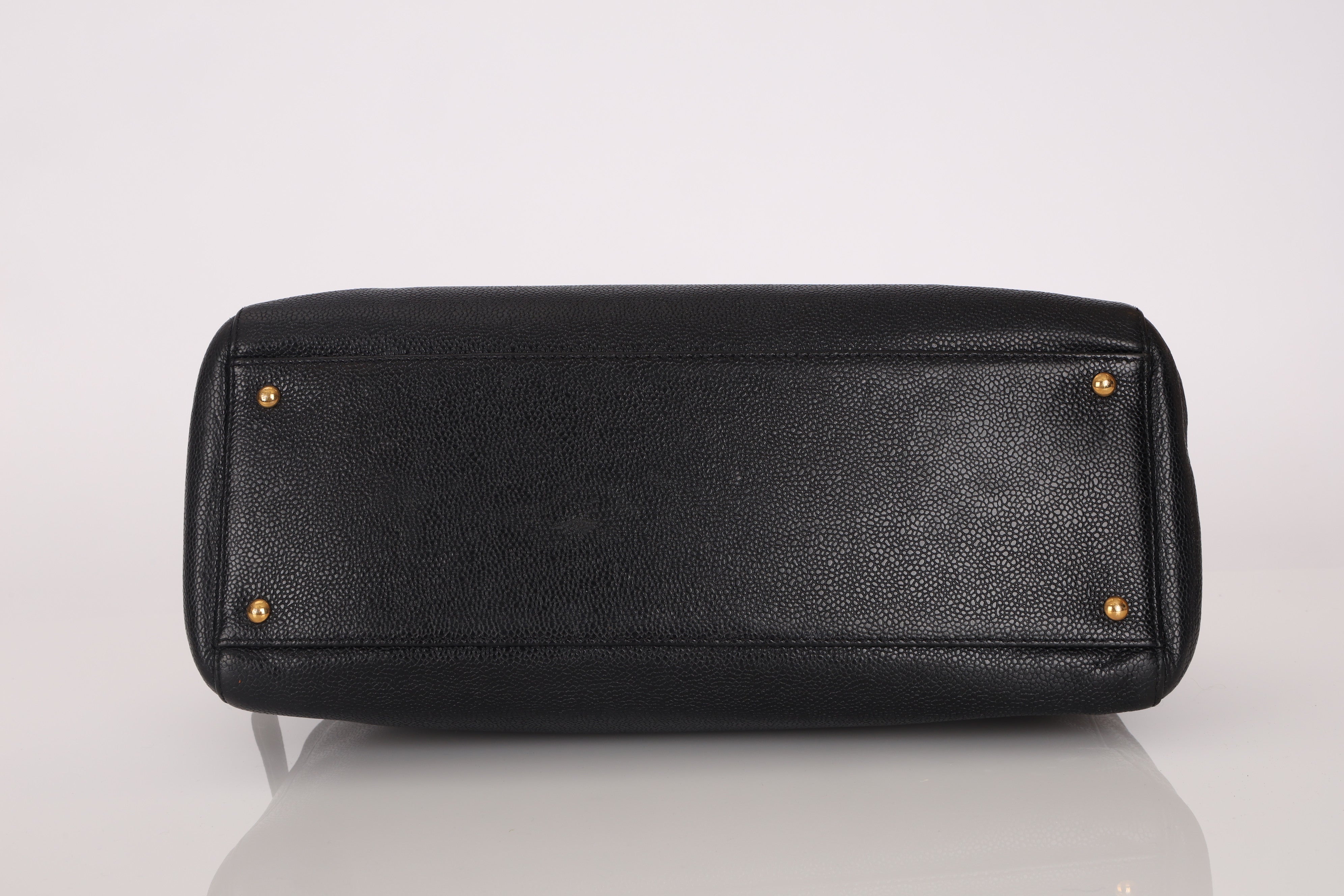 Chanel 1995 Medium Caviar Timeless Zip Tote 24K GP