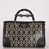 Gucci Geometric Bamboo Top Handle Bag