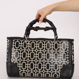 Gucci Geometric Bamboo Top Handle Bag