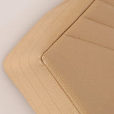 Rare Chanel 1995 Beige Caviar Diagonal Stitch Jumbo Flap Bag 24k GP