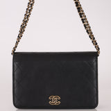 Chanel 2016 Lambskin Enamel CC Wallet on Chain