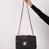 Chanel 1994 XL Logo Lambskin Jumbo Single Flap
