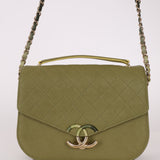 Rare Chanel 2017 Paris-Cuba Soft Caviar Medium Top Handle Flap