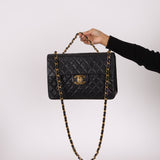 Chanel 1994 XL Logo Lambskin Jumbo Single Flap