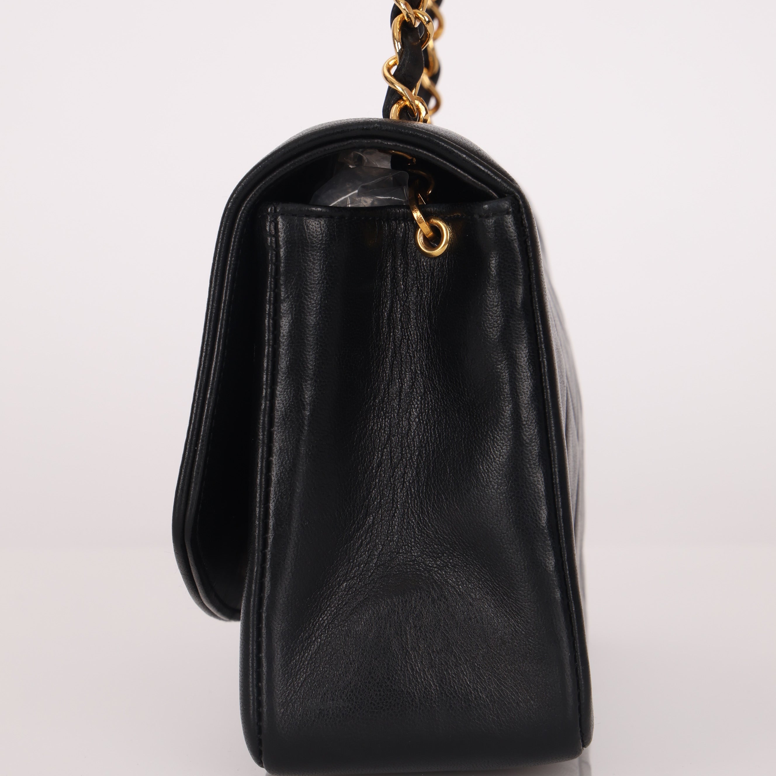 Chanel 1996 Lambskin Small Diana Bag 24K GP