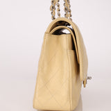Chanel 2007 Light Beige Caviar Medium Double Flap SHW