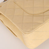 Chanel 2007 Light Beige Caviar Medium Double Flap SHW