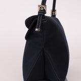 Fendi Marble Navy Canvas Baguette
