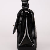 Chanel 1997 So Black Lucite Chain Handle Patent Flap Bag