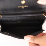 Chanel 2021 Caviar COCO Cardholder on Chain