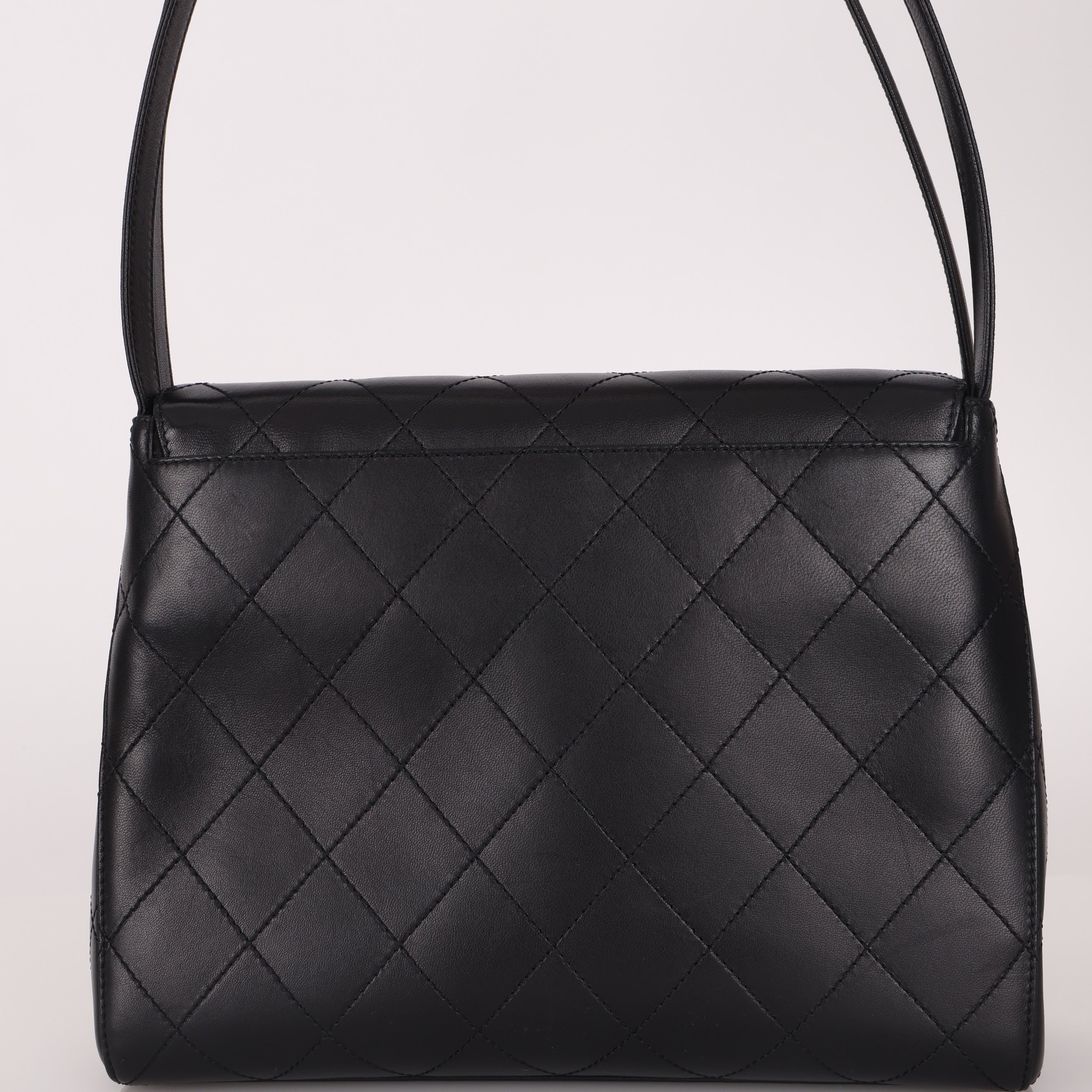 Chanel 1997 Lambskin Shoulder Kelly Bag 24K GP