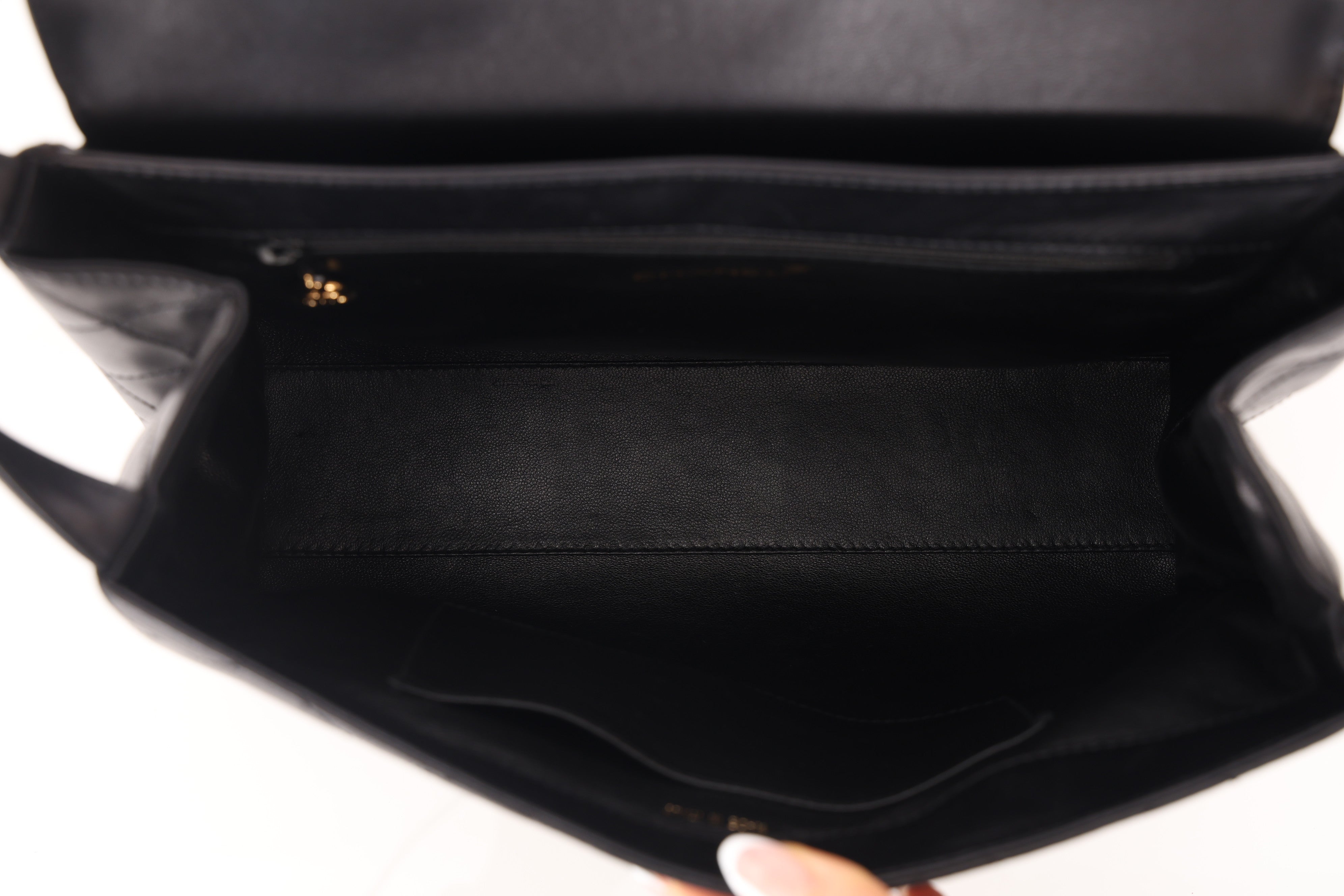 Chanel 1997 Lambskin Shoulder Kelly Bag 24K GP