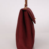 Chanel 1997 Merlot Suede Chain Flap Bag