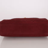 Chanel 1997 Merlot Suede Chain Flap Bag