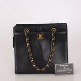 Chanel 1997 Caviar Zip Turnlock Tote Bag 24k GP