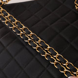Chanel 1997 Caviar Top Turnlock Kisslock Shoulder Bag 24K GP