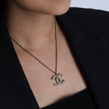 Chanel 2012 Autumn Collection CC Logo Pearl Pendant Necklace