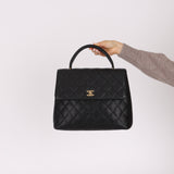 Chanel 2001 Caviar Kelly Top Handle 24k GP