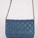 Chanel 2017 Iridescent Caviar Wallet on Chain