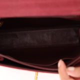 Chanel 1997 Merlot Suede Chain Flap Bag