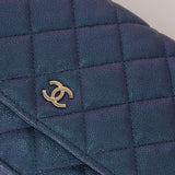 Chanel 2017 Iridescent Caviar Wallet on Chain