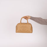 Chanel 2004 Beige Caviar Timeless Boston Bag 24k GP