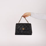 Chanel 1994 Lambskin Kelly Flap Handle Bag 24K GP