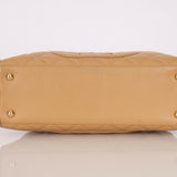 Chanel 2004 Beige Caviar Timeless Boston Bag 24k GP