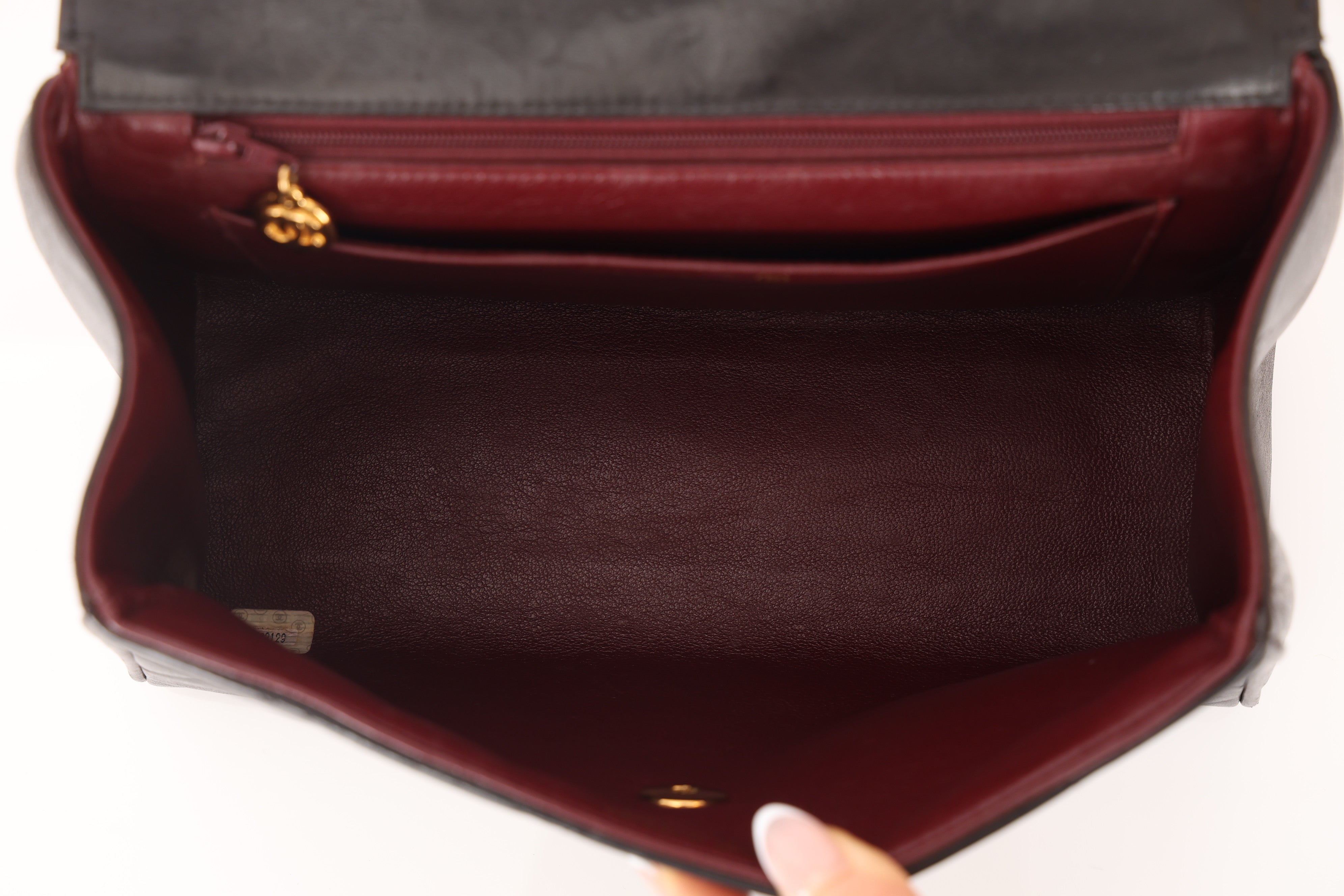 Chanel 1994 Lambskin Kelly Flap Handle Bag 24K GP