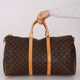Louis Vuitton Monogram Bandouliere Keepall 50