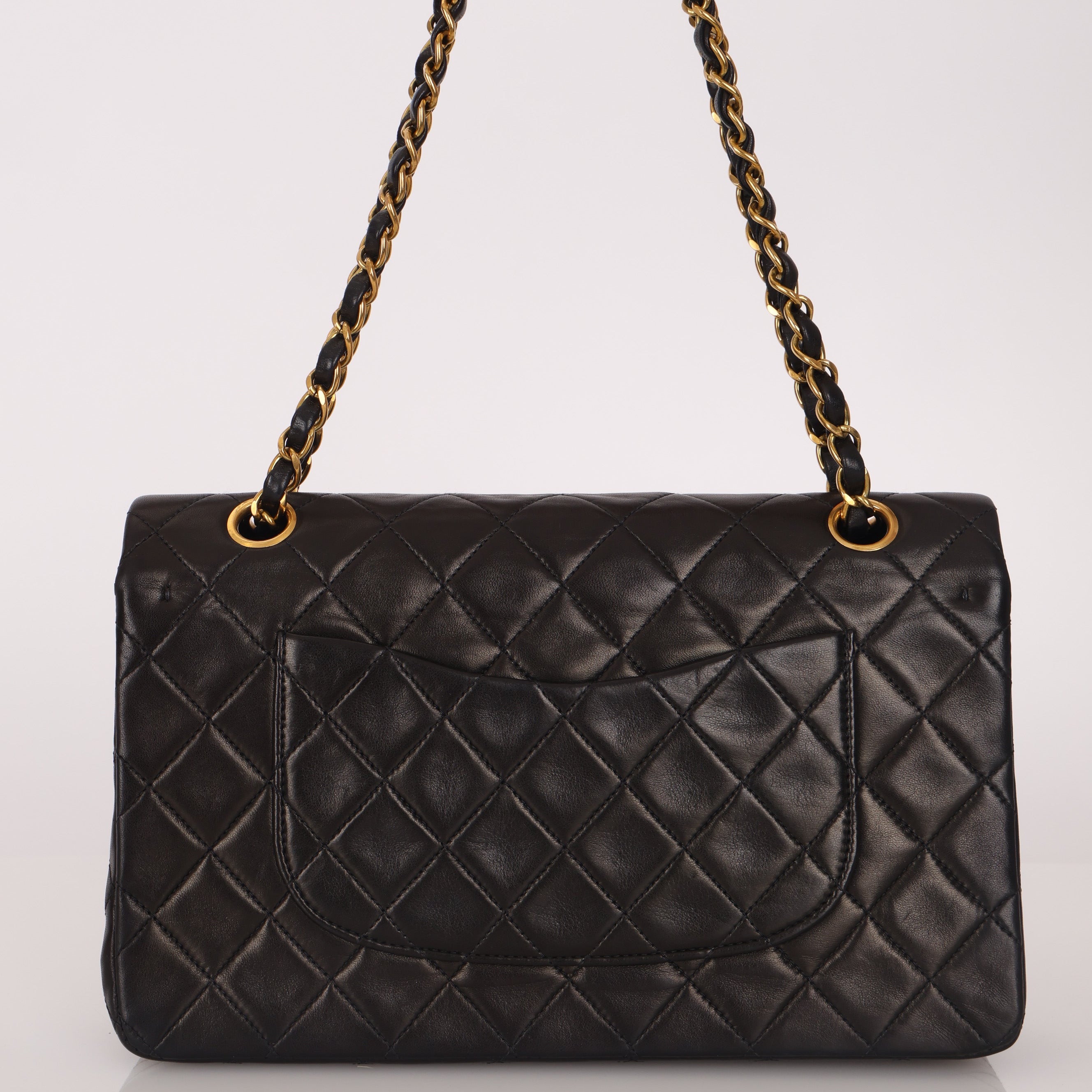 Chanel 1992 Medium Lambskin Classic Flap 24K GP