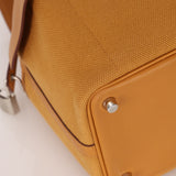 Hermès 2021 Sesame Toile Goeland and Swift Cargo Picotin 18 PHW