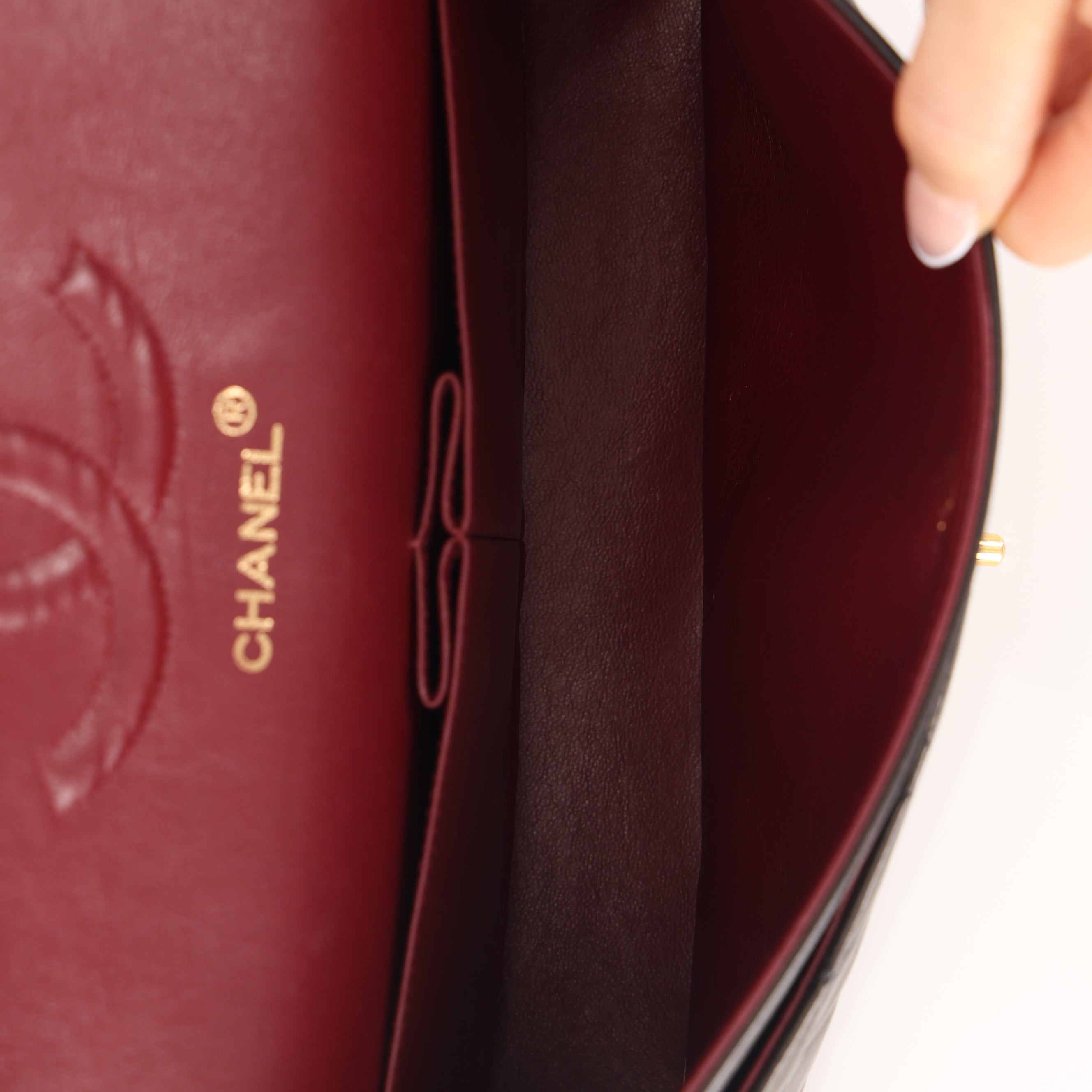 Chanel 1992 Medium Lambskin Classic Flap 24K GP
