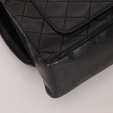 Chanel 1989 Vintage Lambskin Wave Single Flap with Chanel Wallet
