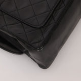 Chanel 1989 Vintage Lambskin Wave Single Flap with Chanel Wallet