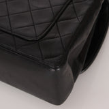Chanel 1989 Vintage Lambskin Wave Single Flap with Chanel Wallet