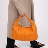 Bottega Veneta Intrecciato Small Orange Hobo