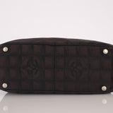 Chanel 2003 Nylon Travel Line Chocolate Bar Tote