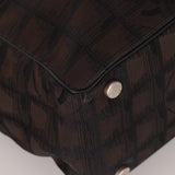 Chanel 2003 Nylon Travel Line Chocolate Bar Tote